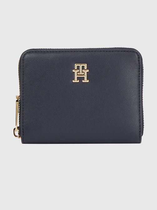 TH Monogram Medium Zip-Around Wallet