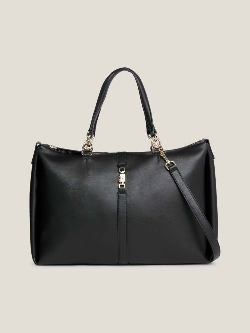 TH Monogram Horsebit Satchel Tommy Hilfiger
