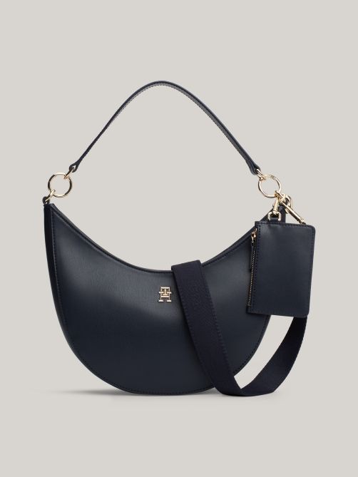 حقيبة كتف مزينة بشعار هيلفيغر