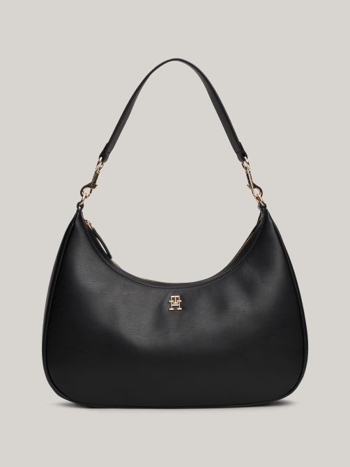 حقيبة هوبو مزينة بحروف الشعار