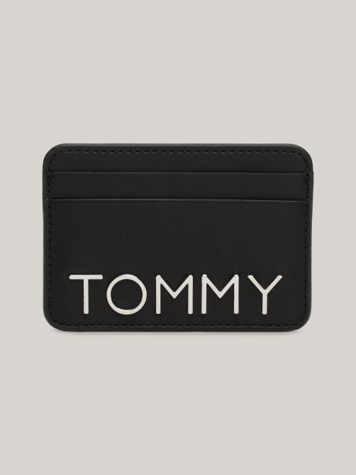 محفظة بطاقات مزينة بالشعار