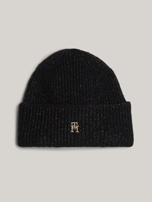 TH Monogram Beanie With Wool
