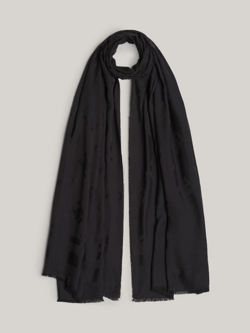 TH Monogram Jacquard Scarf