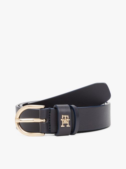Essential TH Monogram Leather Belt