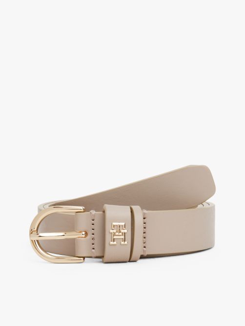 Essential TH Monogram Leather Belt