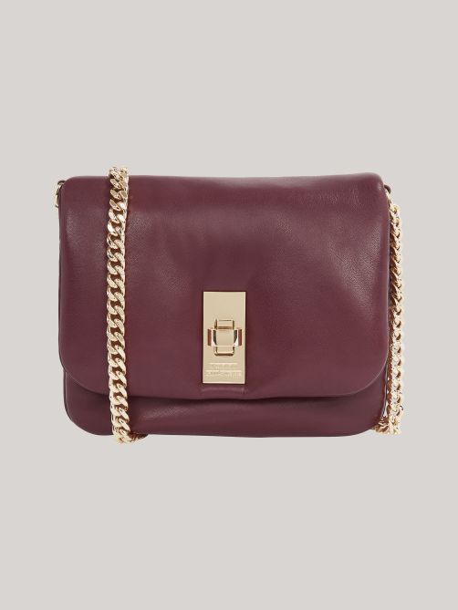 حقيبة كروس بدي جلدية ناعمة بسلسلة