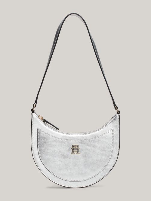 Metallic Leather Shoulder Bag