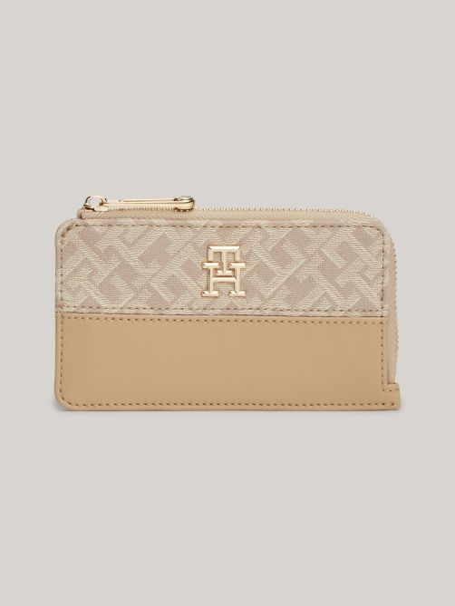 TH Monogram Jacquard Slim Wallet