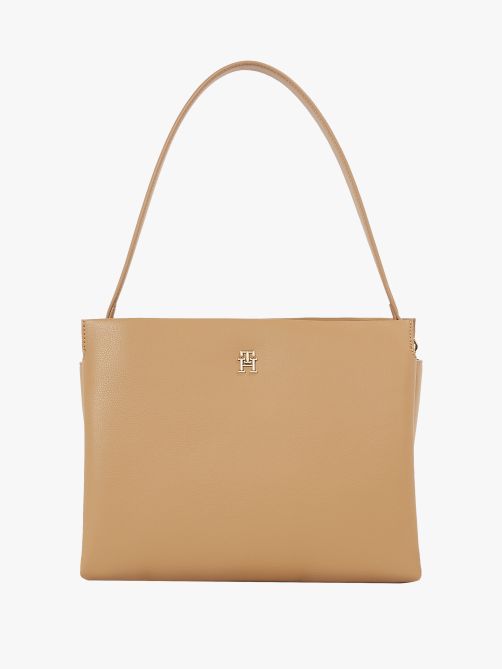 Pebble Grain Crossbody Satchel Bag