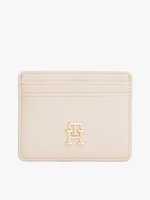 محفظة بطاقات مزينة بشعار TH مونوجرام