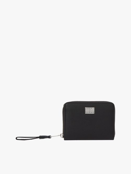 Logo Plaque Zip-Around Wallet