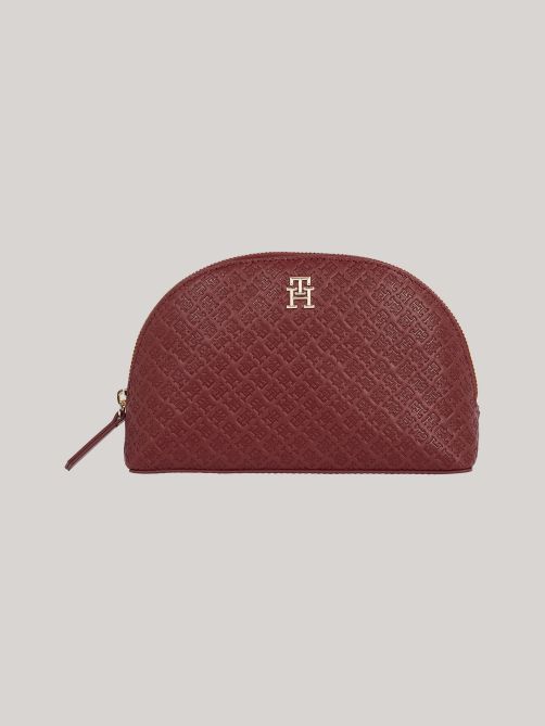 TH Monogram Debossed Washbag