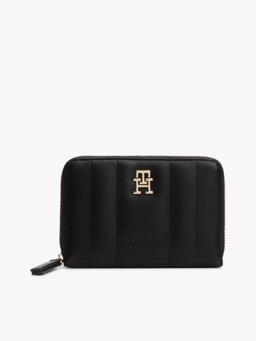 Th Monogram Flag Quilted Zip-Around Wallet