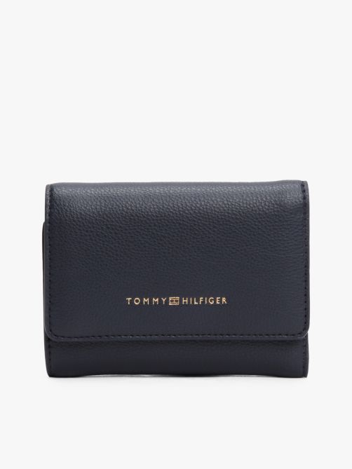 Metallic Logo Trifold Wallet