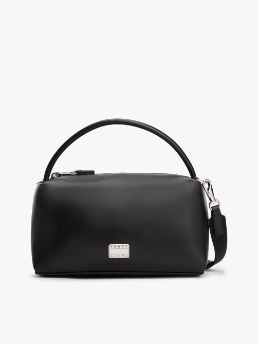 Metal Logo Shoulder Bag