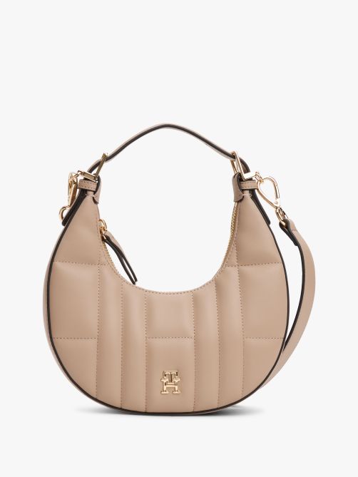 Quilted Crescent Crossbody Shoulder Bag