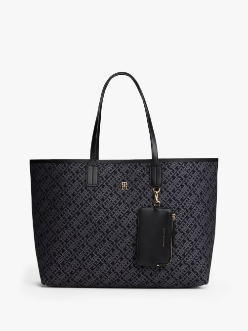 TH Monogram Jacquard Tote Bag