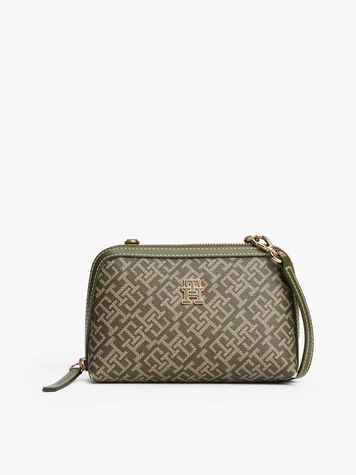 حقيبة كروس بدي مزينة بحروف الشعار