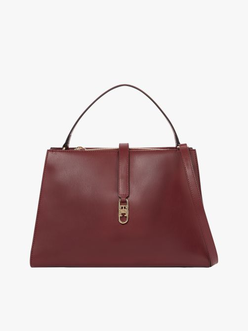 TH Monogram Crossbody Satchel Bag