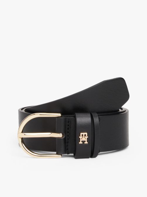 Essential Oval Buckle Leather Belt