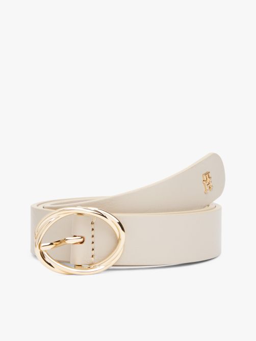 Chic Twist Buckle Leather Belt
