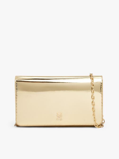 حقيبة يد صغيرة مزودة بسلسلة معدنية