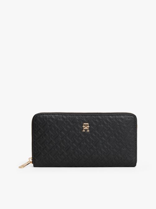 TH Monogram Zip-Around Wallet