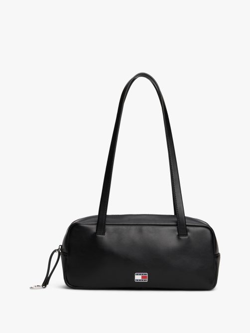 حقيبة كتف مزينة بالشعار