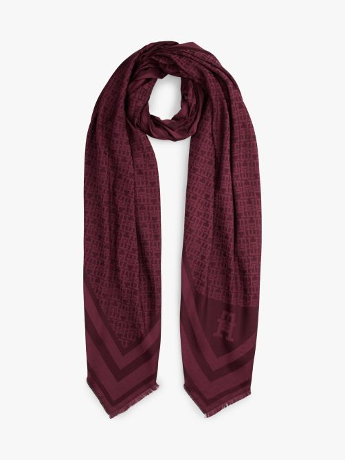 TH Monogram Scarf with Wool
