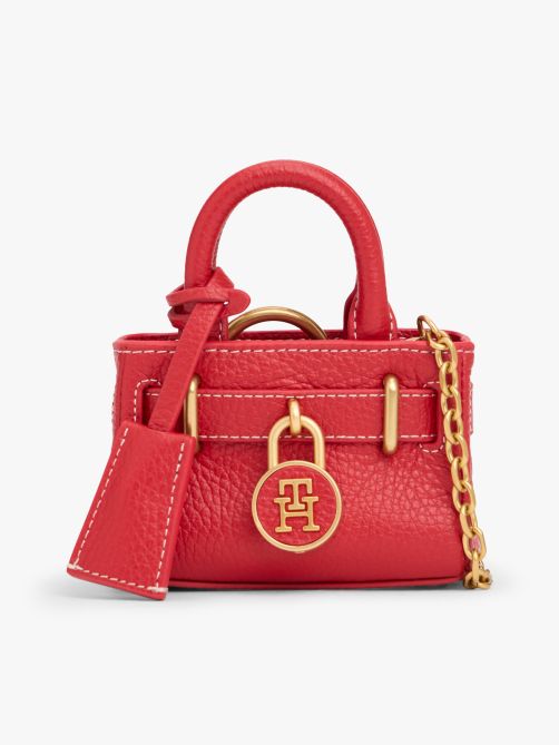 حقيبة جلدية بسلسلة