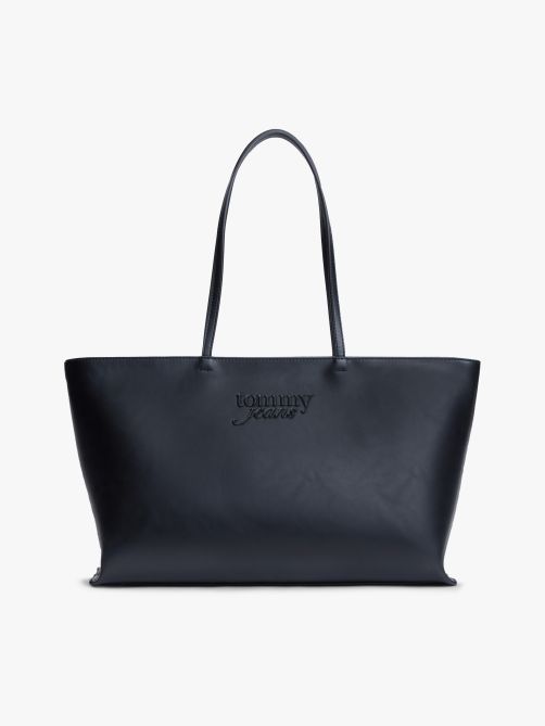 Essential Textured Logo Tote Bag
