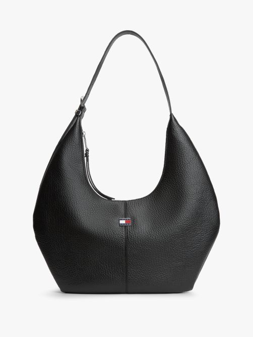 Flag Plaque Slouch Hobo Bag