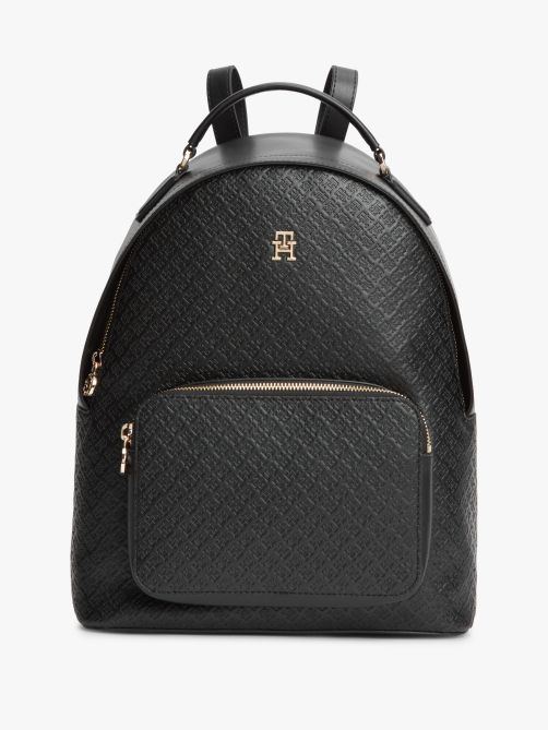 TH Monogram Debossed Dome Backpack