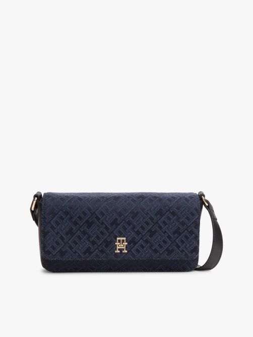 TH Monogram Jacquard Weave Crossbody Bag