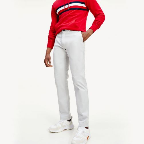 stretch tapered trousers