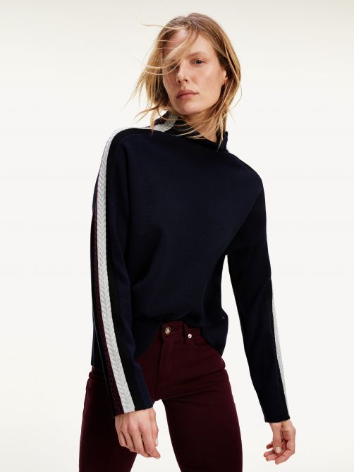 Signature Detail Mock Turtleneck Jumper 