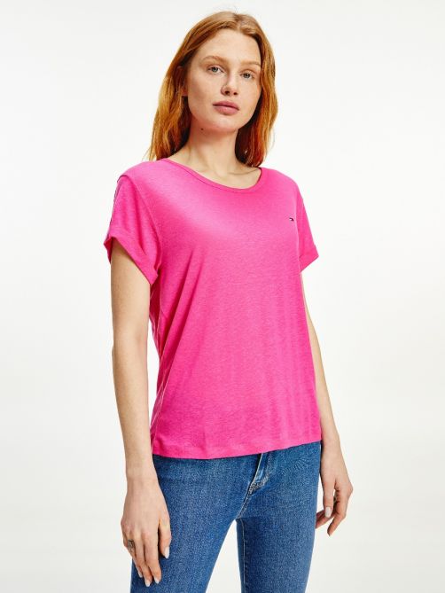 Linen Blend Oversized T-Shirt