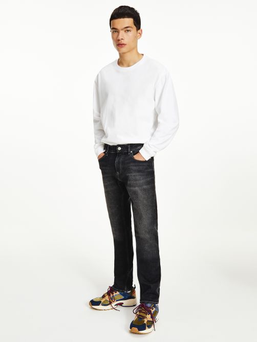 Scanton Slim Faded Black Jeans