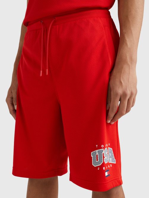 Logo Baggy Fit Basketball Shorts