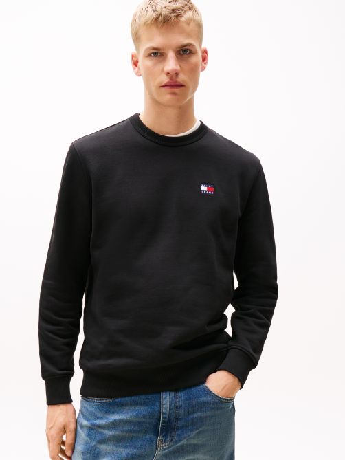 Tonal Tommy Badge Crew Neck Sweatshirt
