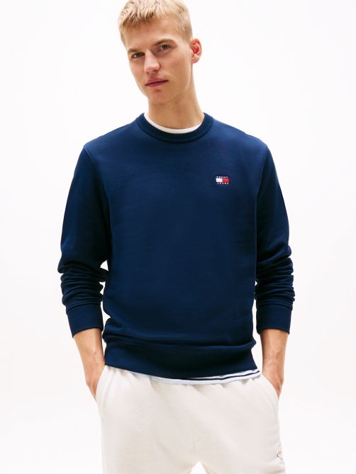 Tonal Tommy Badge Crew Neck Sweatshirt
