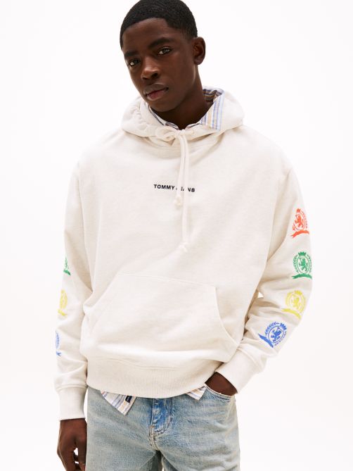 هودي بقصة مريحة وطبعة جرافيك