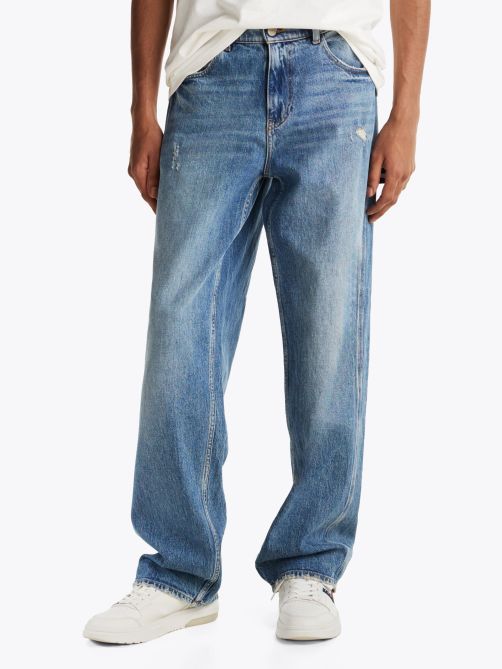 Distressed Straight Carpenter Jeans