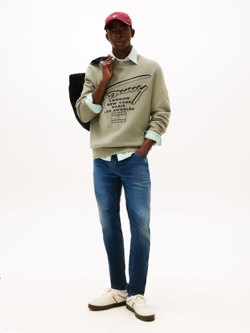 Austin Faded Slim Tapered Leg Jeans