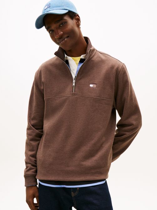 Tommy Badge Quarter-Zip Jumper
