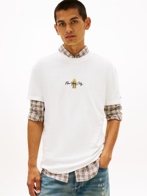Signature Logo Embroidery Crew Neck T-Shirt