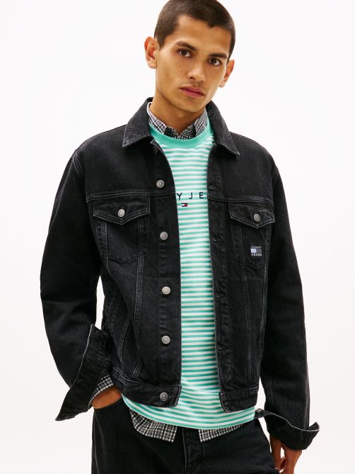 Ryan Back Logo Denim Trucker Jacket