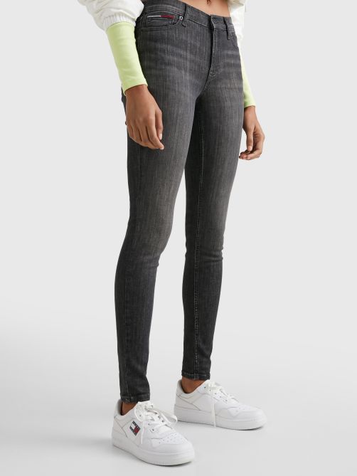 Nora Mid Rise Skinny Distressed Jeans