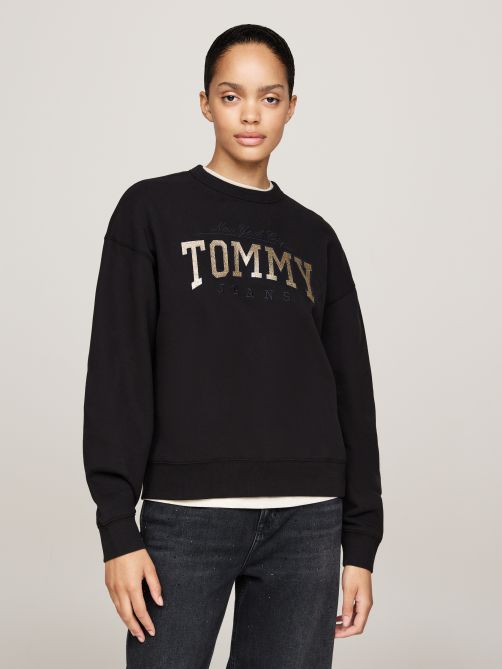 Glitter Logo Boxy Sweatshirt