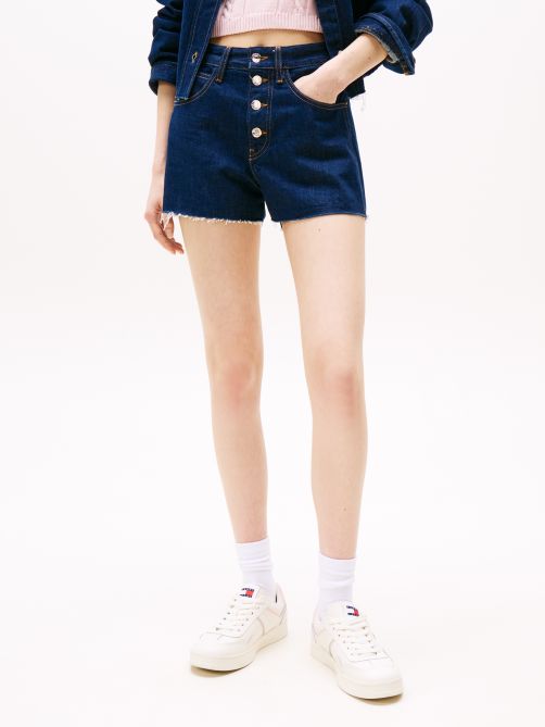 Button Fly Regular Denim Shorts